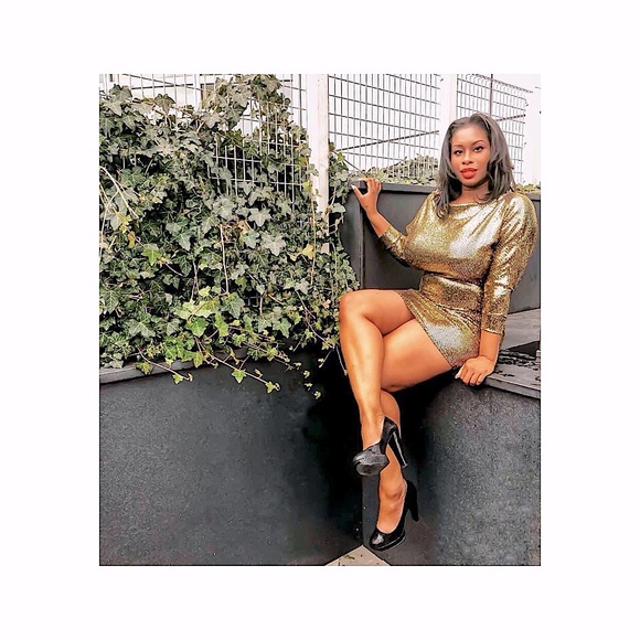 (Sold) “Golden Goddess” - Gold Dress - Picture 4 of 4